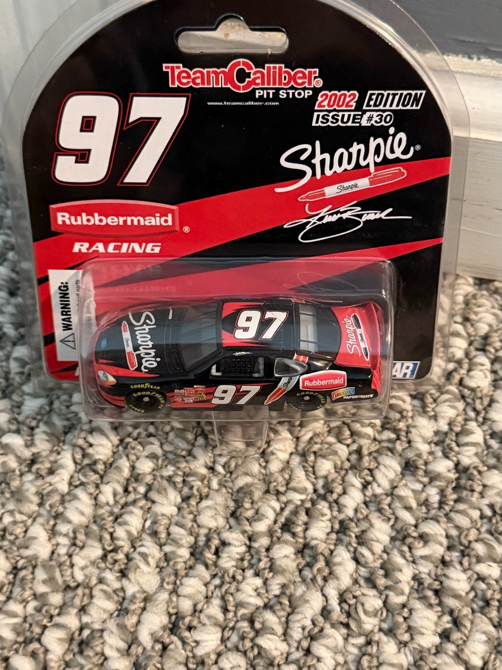 Rubbermaid Team Caliber 97 Die-Cast Race Car Kurt Busch- Black & Red